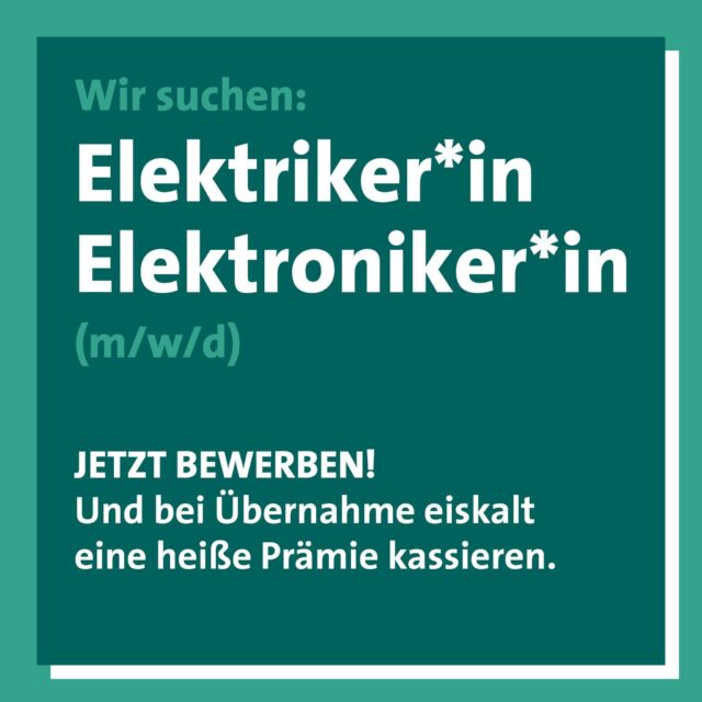 🧊 ❄️ 😎 Der coolste Arbeitsplatz der Welt! 😎 ❄️ 🧊

Wir bei Clausen Systemkühlung stehen für Qualität und Innovation in Sachen Klima-, Kälte- und Gebäudeleittechnik in Norddeutschland.
Wenn Dich die Bereiche Kälte- und Klimatechnik auch nicht kalt lassen, dann suchen wir Dich als:

Elektriker*in oder Elektroniker*in (m/w/d)

Werde Teil eines coolen Teams in unserem erfolgreichen Unternehmen.

✅ Wir zahlen überdurchschnittlich 💸
✅ Bieten Profiwerkzeug unserer Markenpartner 🛠️
✅ Haben flexible Arbeitszeiten ⏰
✅ Ein tolles Betriebsklima und vieles mehr 👯‍♀️🌻

Übrigens, nach der Probezeit kassierst Du zusätzlich noch eine heiße 🔥 Prämie!

Bewirb Dich noch heute! ☃️💪🏻
Ruf einfach an unter:
☎️ 040 555 02 99-0 oder schreib uns eine kurze Mail an:
📧 c.clausen@clausensystemkuehlung.de

Wir freuen uns auf Dich!
.
.
.
#clausensystemkühlung #kältetechnik #klimatechnik #lüftung #gebäudeleittechnik #handwerk #diecreativen #klimaliebe #börnsen #hamburg #meinbergedorf #bergedorf #schleswigholstein #niedersachsen #norddeutschland #notdienst #klima #systemkühlung